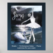 Ballet Swan Lake Dance Custom Performance Poster (Voorkant)