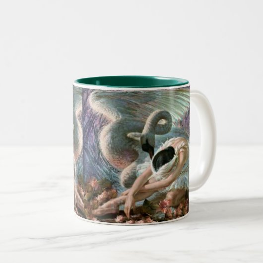 Ballet Swan Tweekleurige Koffiemok (Voorkant rechts)