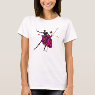 BALLET T-SHIRT, BALLET DANCING COUPLE, ROMANTISCH T-SHIRT