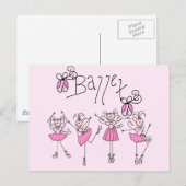 Ballet T-shirts en cadeautjes Briefkaart (Voorkant / Achterkant)