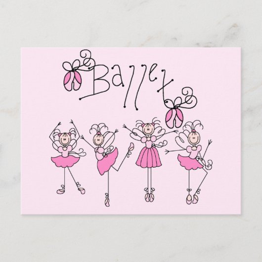 Ballet T-shirts en cadeautjes Briefkaart (Voorkant)