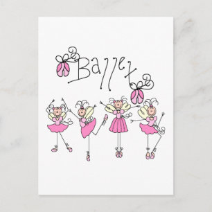 Ballet T-shirts en cadeautjes Briefkaart