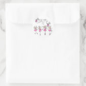 Ballet T-shirts en cadeautjes Ronde Sticker (Tas)