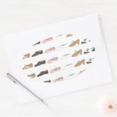 Ballet Tap Jazz Acro Lyrical Dance Character Shoes Ovale Sticker (Envelop)