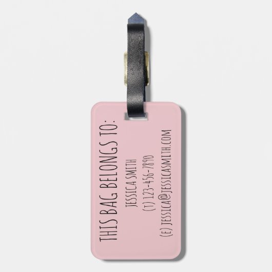 Ballet Tap Jazz Acro Lyrical Dance Shoe Teacher Bagagelabel (Achterkant verticaal)