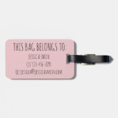 Ballet Tap Jazz Acro Lyrical Dance Shoe Teacher Bagagelabel (Achterkant horizontaal)