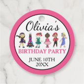 Ballet Tap Jazz Acro Lyrical Dancer Verjaardagsfee Bedankjes Labels (Voorkant)