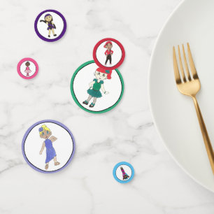 Ballet Tap Jazz Acro Lyrical Dancer Verjaardagsfee Confetti