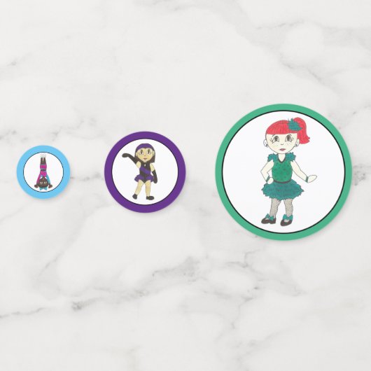 Ballet Tap Jazz Acro Lyrical Dancer Verjaardagsfee Confetti (Voorkanten)