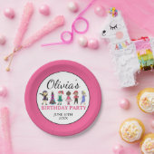 Ballet Tap Jazz Acro Lyrical Dancer Verjaardagsfee Papieren Bordje (Feest)