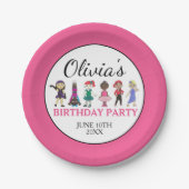 Ballet Tap Jazz Acro Lyrical Dancer Verjaardagsfee Papieren Bordje (Voorkant)