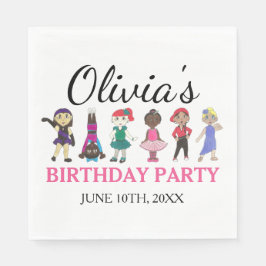 Ballet Tap Jazz Acro Lyrical Dancer Verjaardagsfee Servet