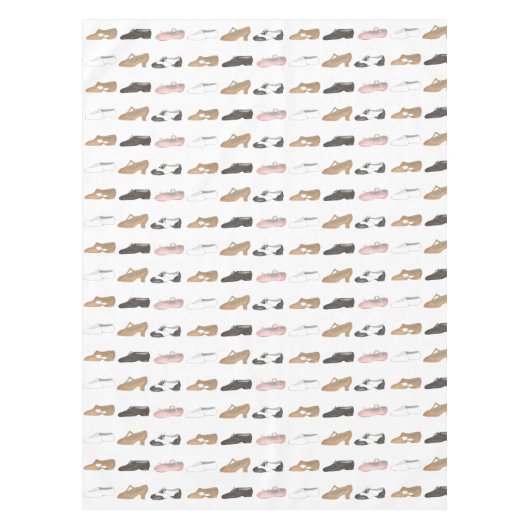 Ballet Tap Jazz Lyrical Dance Shoe Studio Overwegi Tafelkleed (Voorkant)