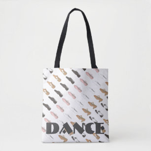 Ballet Tap Jazz Lyrical Dance Shoes Dancer Bag Tote Bag