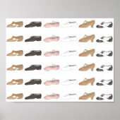Ballet Tap Jazz Lyrical Dance Studio Shoe Poster (Voorkant)