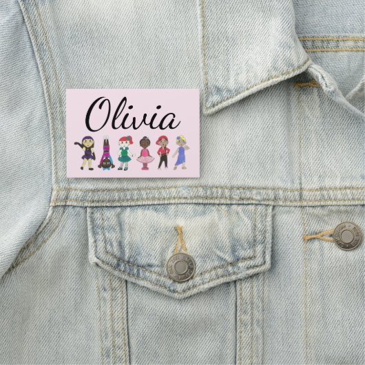 Ballet Tap Jazz Lyrical Dancer Verjaardagsfeest Naamplaatje (In situ)