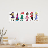 Ballet Tap Jazz Lyrical Hiphop Acro Dance Studio Poster (Keuken)