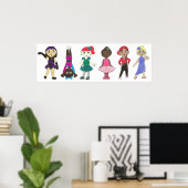 Ballet Tap Jazz Lyrical Hiphop Acro Dance Studio Poster (Thuiskantoor)