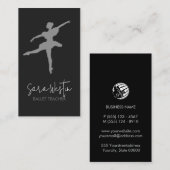 Ballet Teacher Dance Visitekaartje (Voorkant / Achterkant)
