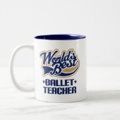 Ballet Teacher Gift Tweekleurige Koffiemok (Links)