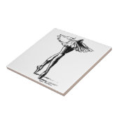 ballet tegeltje (Zijkant)