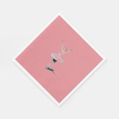 Ballet Thema Roze Ballerina Meisje Verjaardag Servetten (Hoek)