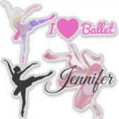 Ballet Thema Set Sticker (Voorkant)