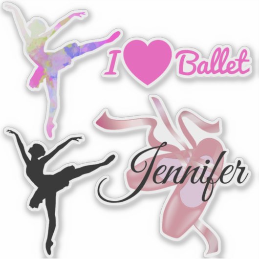 Ballet Thema Set Sticker (Voorkant)