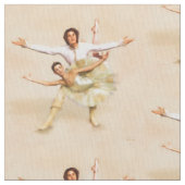Ballet Theme Bord Peach Dancers Design Stof (Close Up)