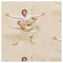 Ballet Theme Bord Peach Dancers Design Stof