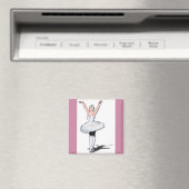 Ballet Theme Roze Ballerina Magnet (Insitu (Vaatwasser))