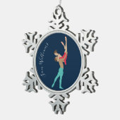 ballet tin sneeuwvlok ornament (Rechts)