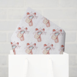 Ballet Toe Shoes Art Dancer Pink, gebarsten Tissuepapier