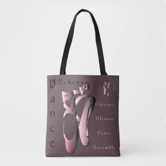 Ballet Toe Shoes Tote Bag (Voorkant)