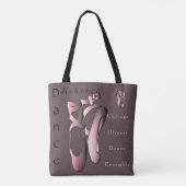 Ballet Toe Shoes Tote Bag (Achterkant)