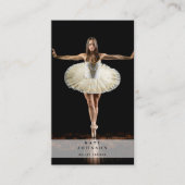 Ballet Trainer Danser Foto Sociale Media QR Code Visitekaartje (Voorkant)