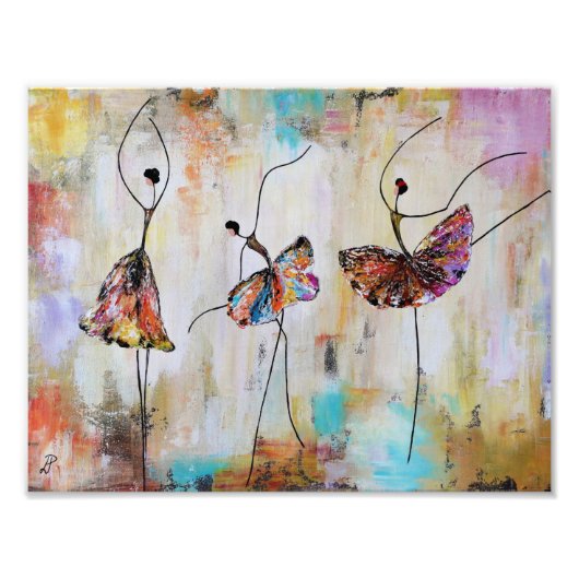 Ballet Trio Foto Afdruk (Voorkant)