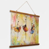 Ballet Trio Hangend Wandkleed (Gebogen)