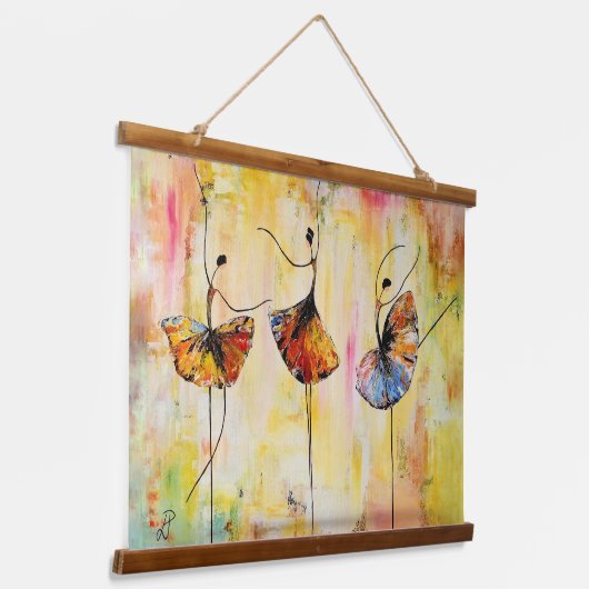 Ballet Trio Hangend Wandkleed (Gebogen)