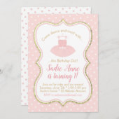 Ballet Tutu Birthday Kaart (Voorkant / Achterkant)