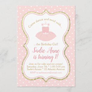 Ballet Tutu Birthday Kaart