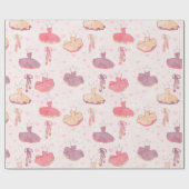 Ballet Tutu Dress en Pointe schoenen Cadeaupapier (Vlak)