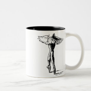 ballet tweekleurige koffiemok