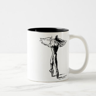 ballet tweekleurige koffiemok