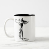ballet tweekleurige koffiemok (Links)