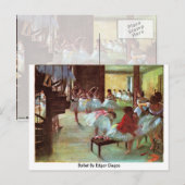 Ballet van Edgar Degas Briefkaart (Voorkant / Achterkant)
