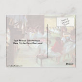 Ballet van Edgar Degas Briefkaart (Achterkant)