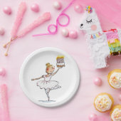 Ballet Verjaardag Papieren Bordje (Feest)