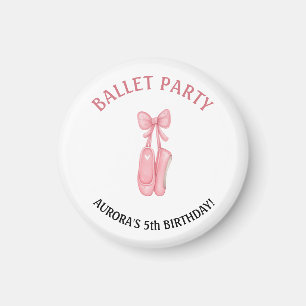 Ballet Verjaardag Roze Pointe Schoenen Party Favor Magneet