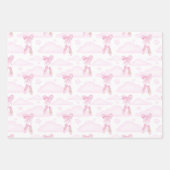 Ballet Verjaardagsfeest Baby shower Roze Ballerina Inpakpapier Vel (Voorkant)
